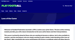 Desktop Screenshot of laws.myfootballclub.com.au