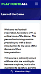 Mobile Screenshot of laws.myfootballclub.com.au