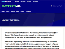 Tablet Screenshot of laws.myfootballclub.com.au